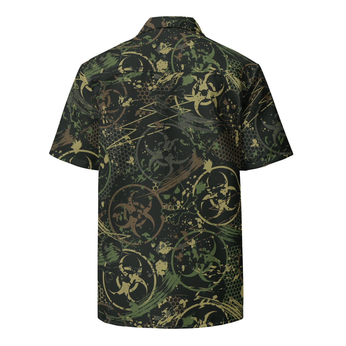 Biohazard Wasteland CAMO Unisex button shirt - Button Shirts