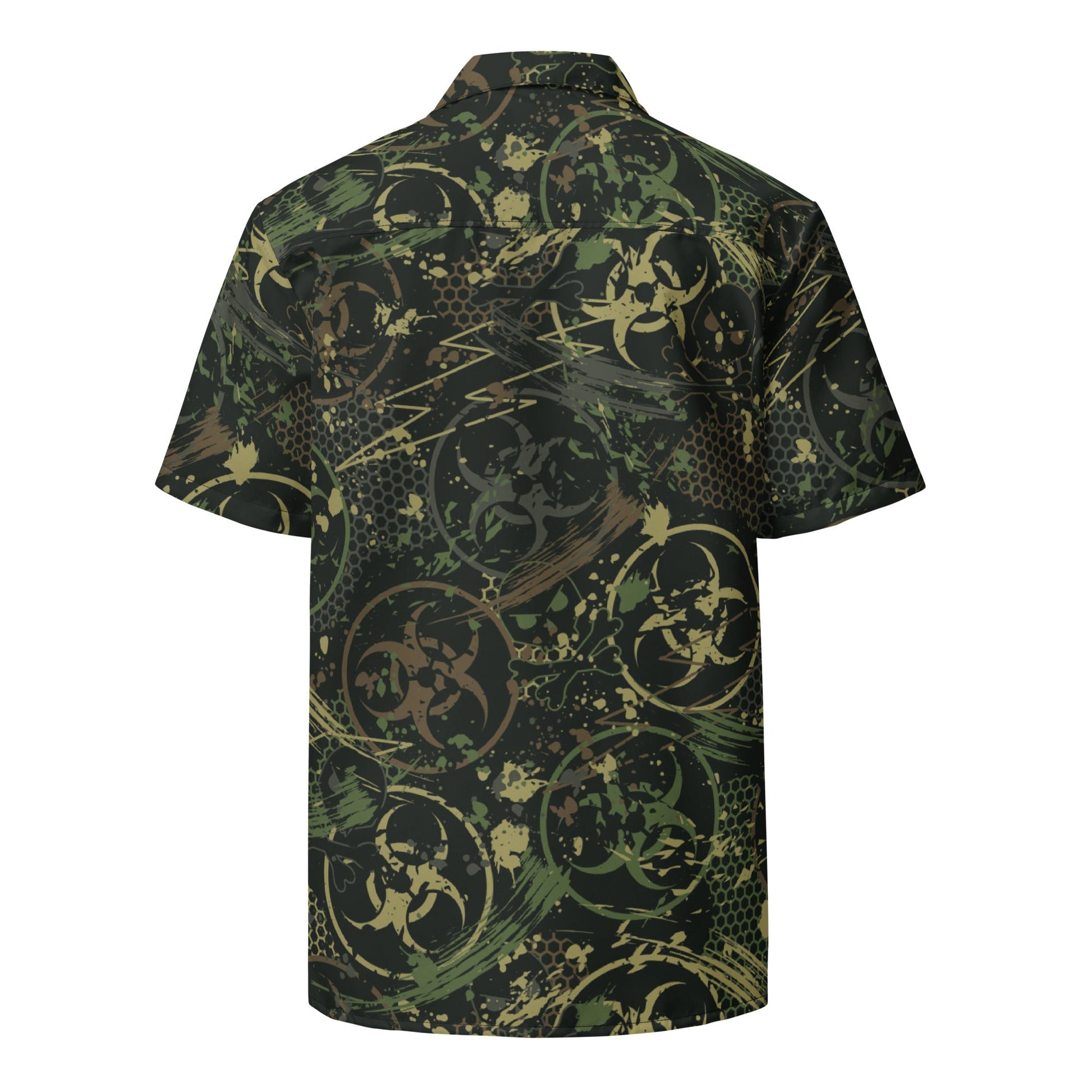 Biohazard Wasteland CAMO Unisex button shirt - Button Shirts
