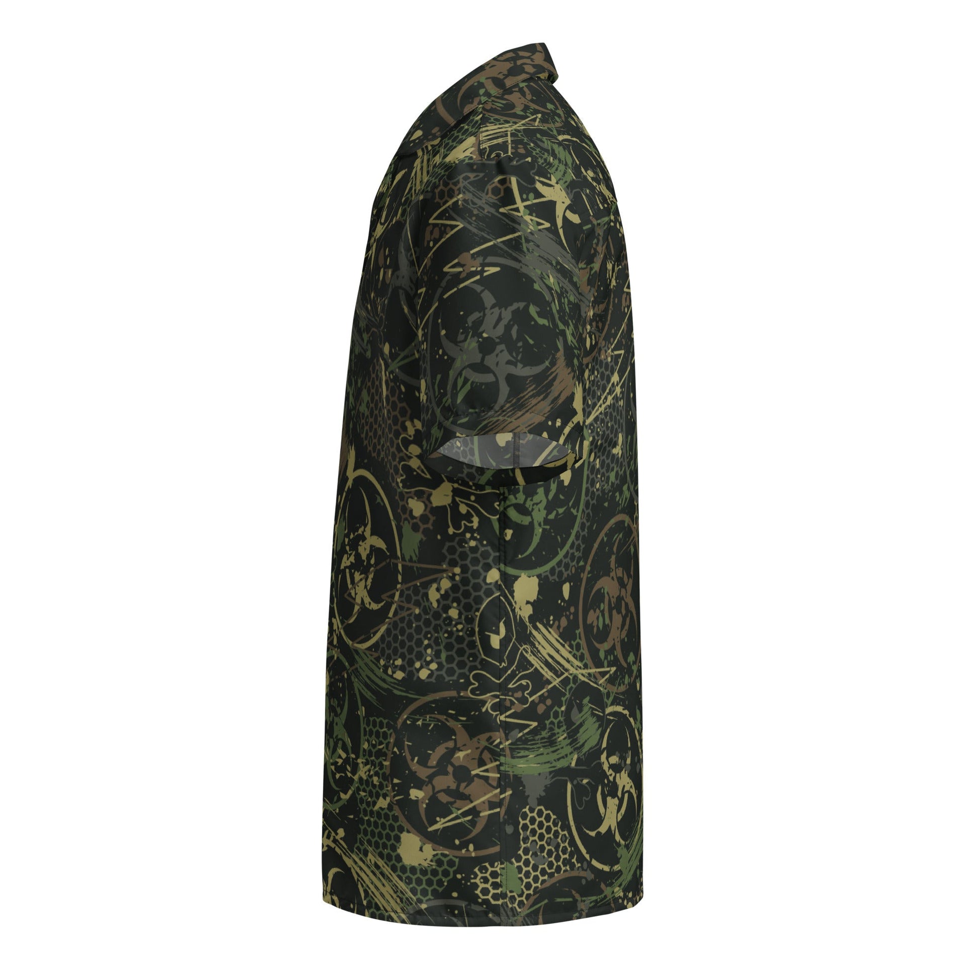 Biohazard Wasteland CAMO Unisex button shirt - Button Shirts