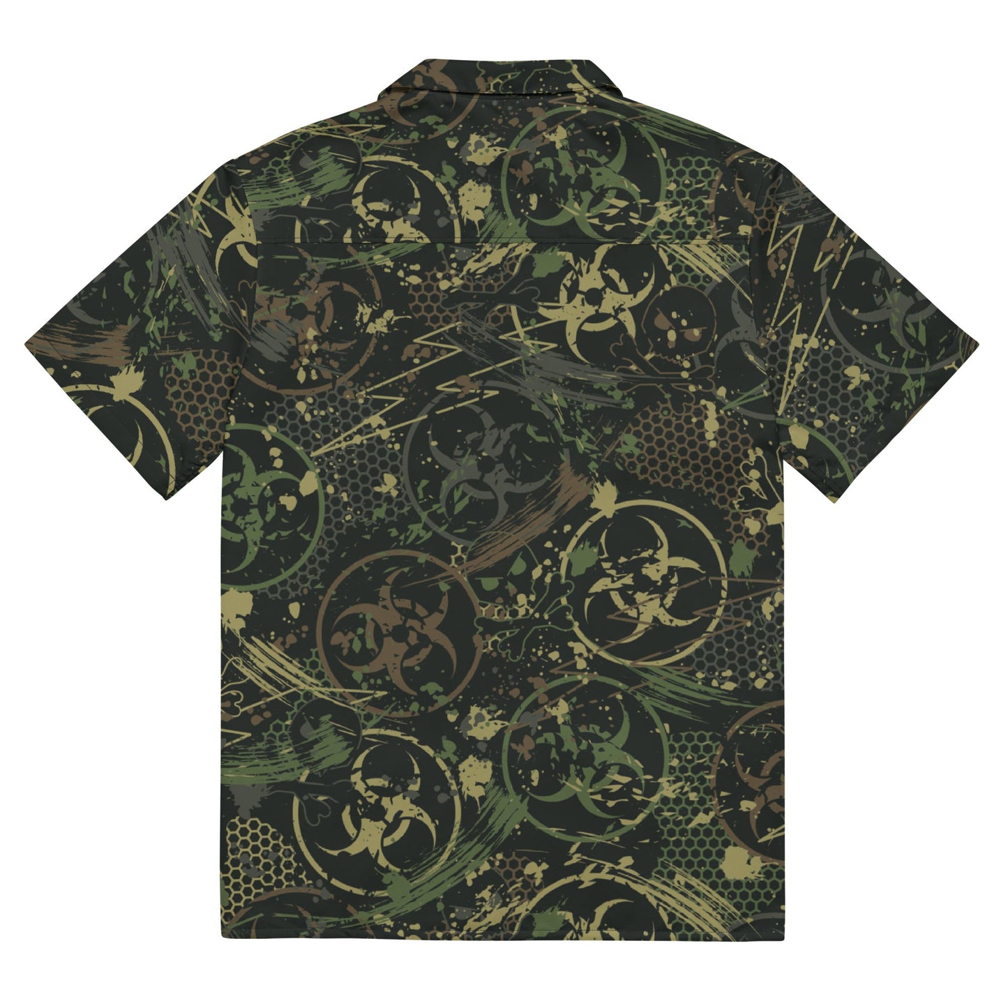 Biohazard Wasteland CAMO Unisex button shirt - Button Shirts