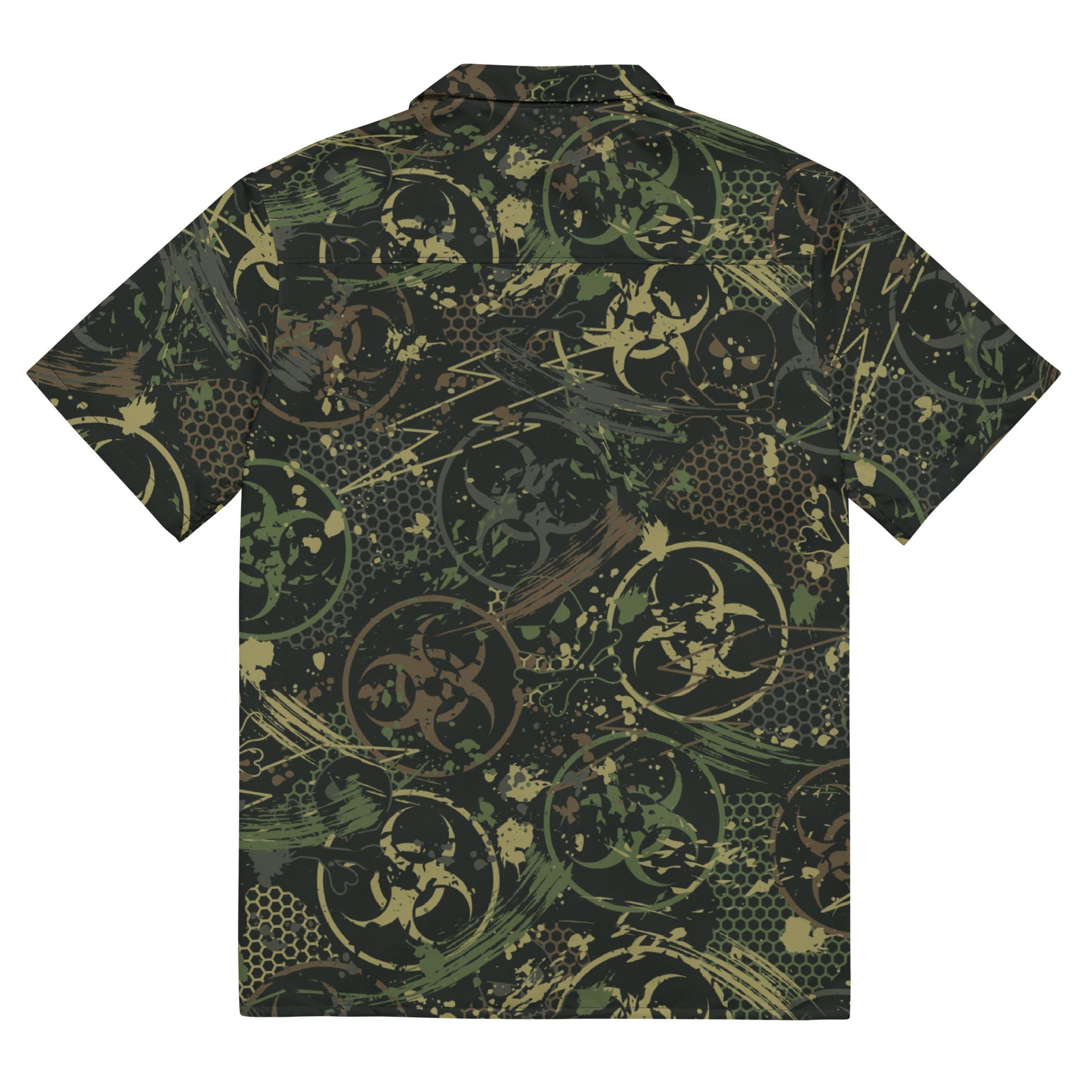 Biohazard Wasteland CAMO Unisex button shirt - Button Shirts