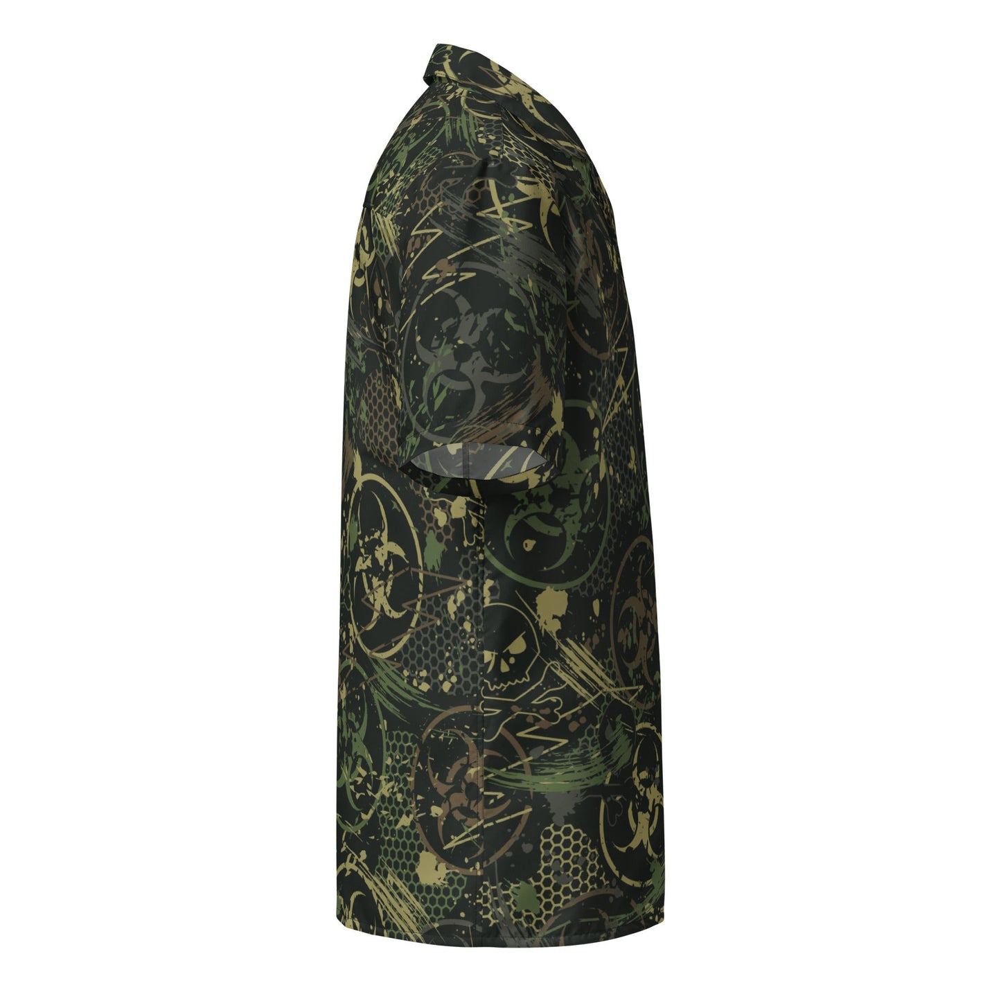 Biohazard Wasteland CAMO Unisex button shirt - Button Shirts