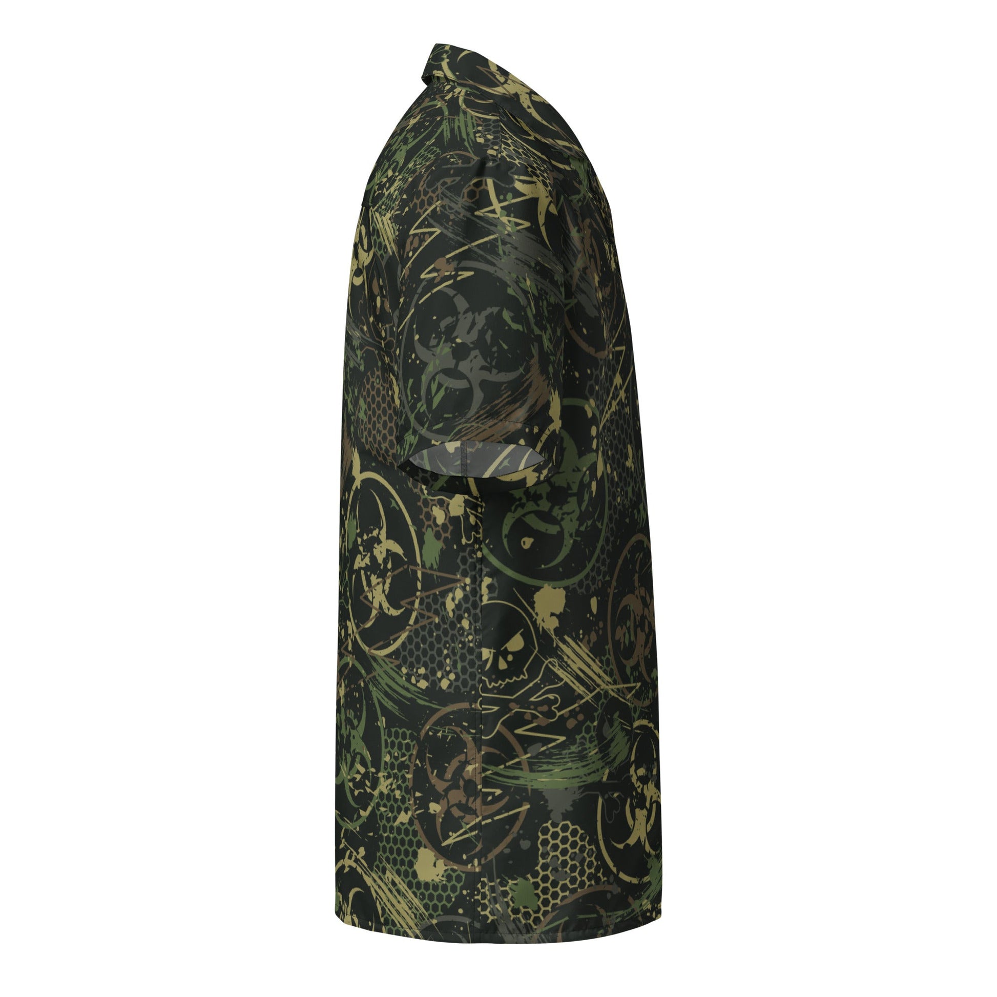 Biohazard Wasteland CAMO Unisex button shirt - Button Shirts