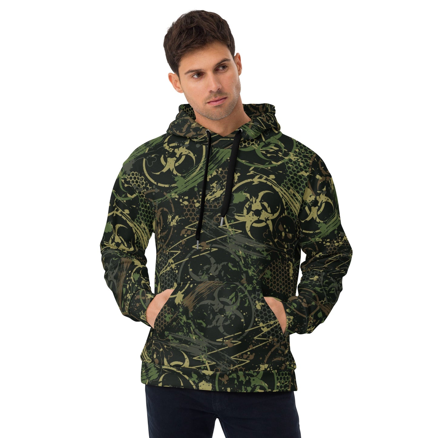 Biohazard Wasteland CAMO Unisex Hoodie - 2XS - Hoodies