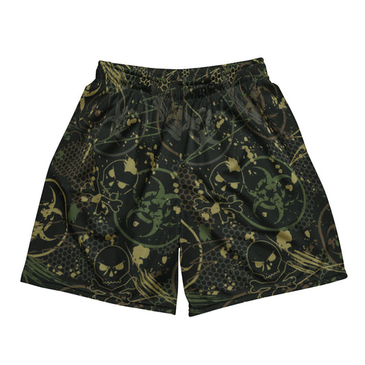 Biohazard Wasteland CAMO Unisex mesh shorts - 2XS - Mesh Shorts