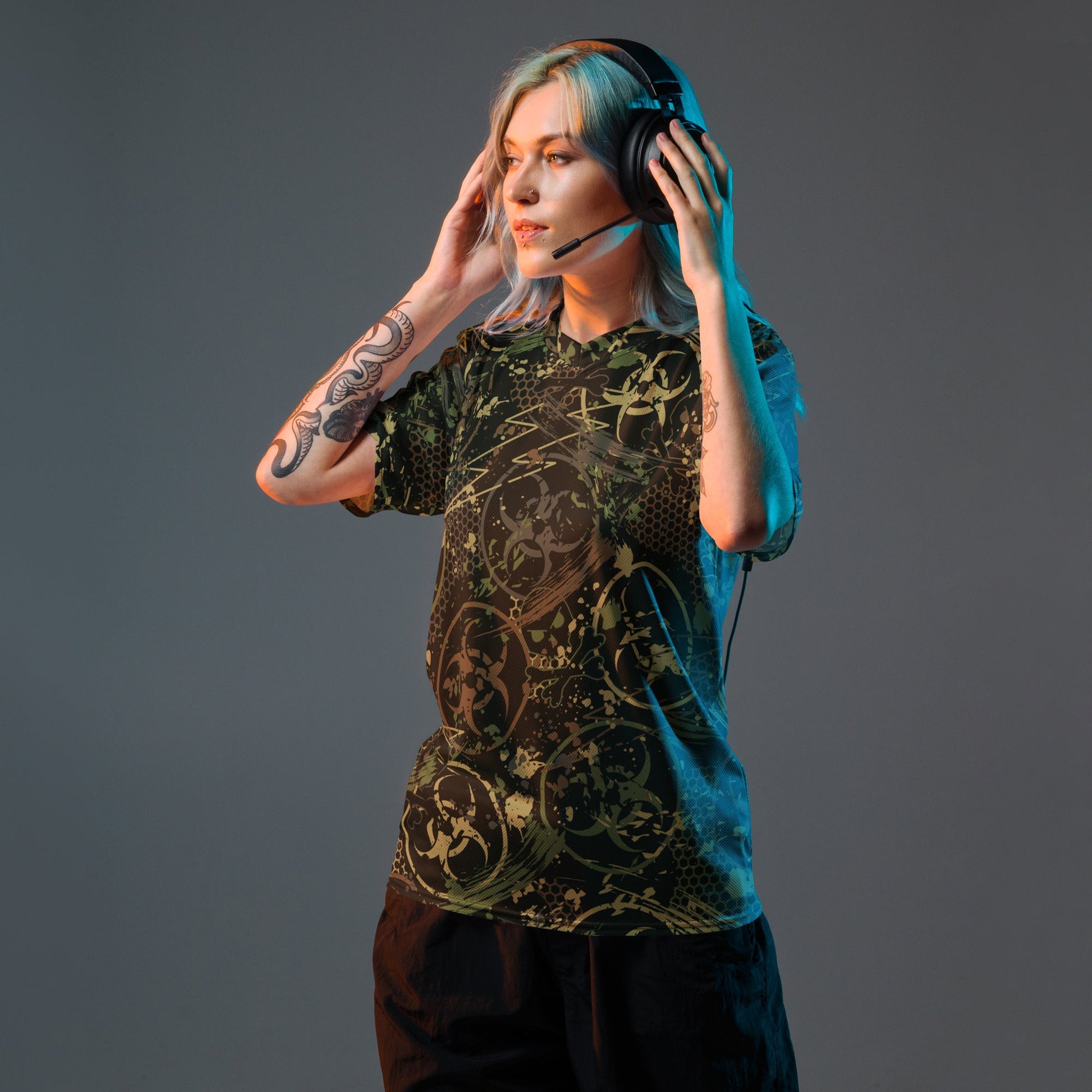 Biohazard Wasteland CAMO unisex sports jersey - Sports Jerseys