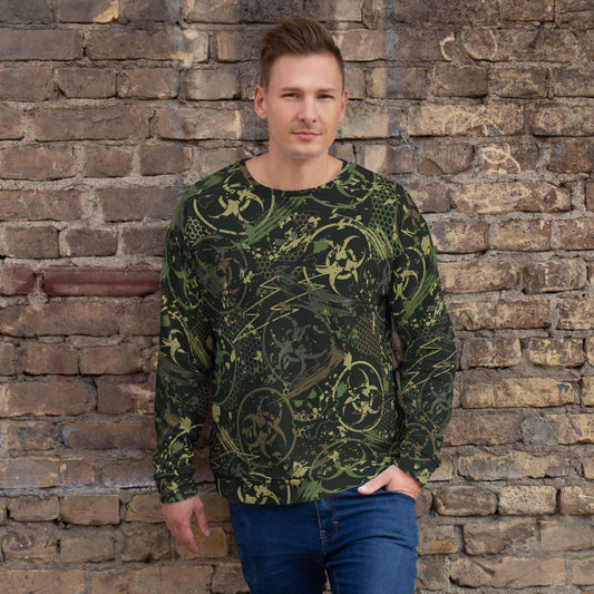 Biohazard Wasteland CAMO Unisex Sweatshirt - 2XS - Sweatshirts