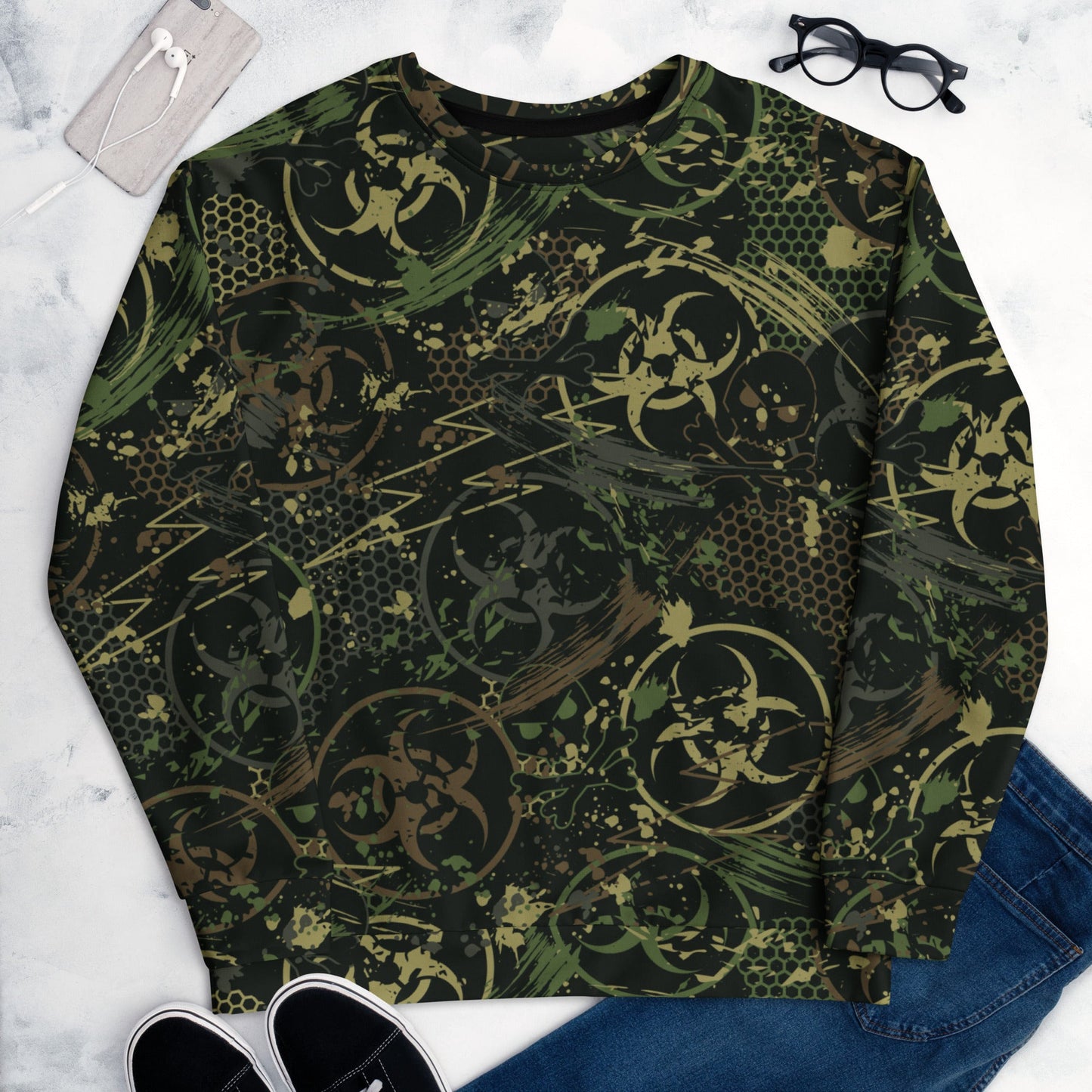 Biohazard Wasteland CAMO Unisex Sweatshirt - Sweatshirts