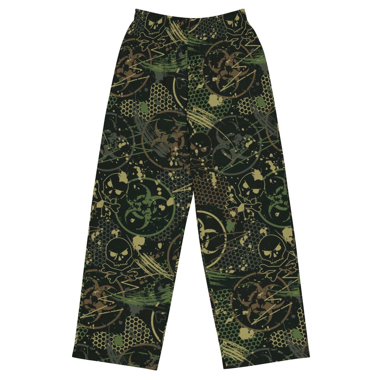 Biohazard Wasteland CAMO unisex wide-leg pants - 2XS - Wide-leg Pants