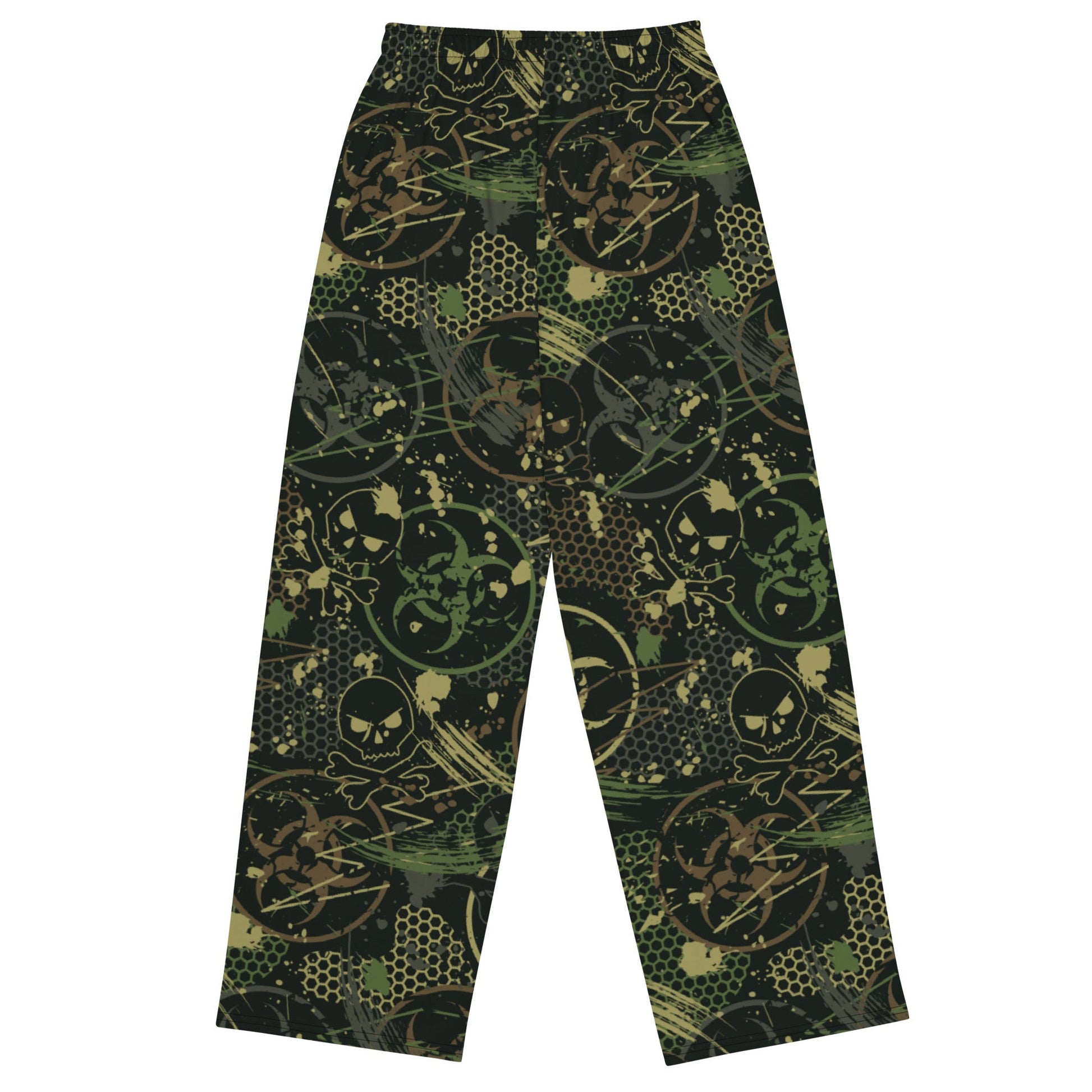 Biohazard Wasteland CAMO unisex wide-leg pants - Wide-leg Pants