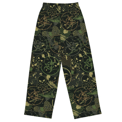 Biohazard Wasteland CAMO unisex wide-leg pants - Wide-leg Pants