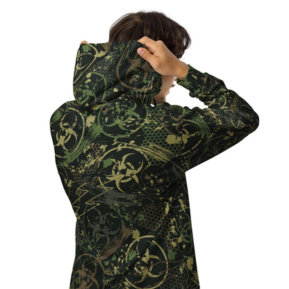 Biohazard Wasteland CAMO Unisex zip hoodie - Zip Hoodies