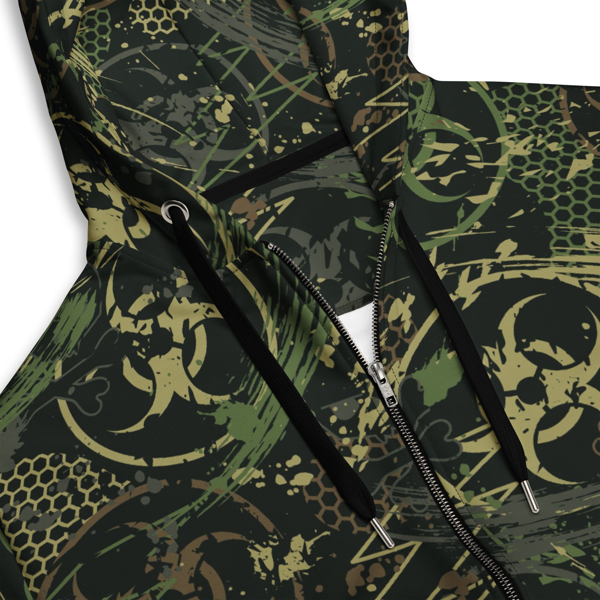 Biohazard Wasteland CAMO Unisex zip hoodie - Zip Hoodies