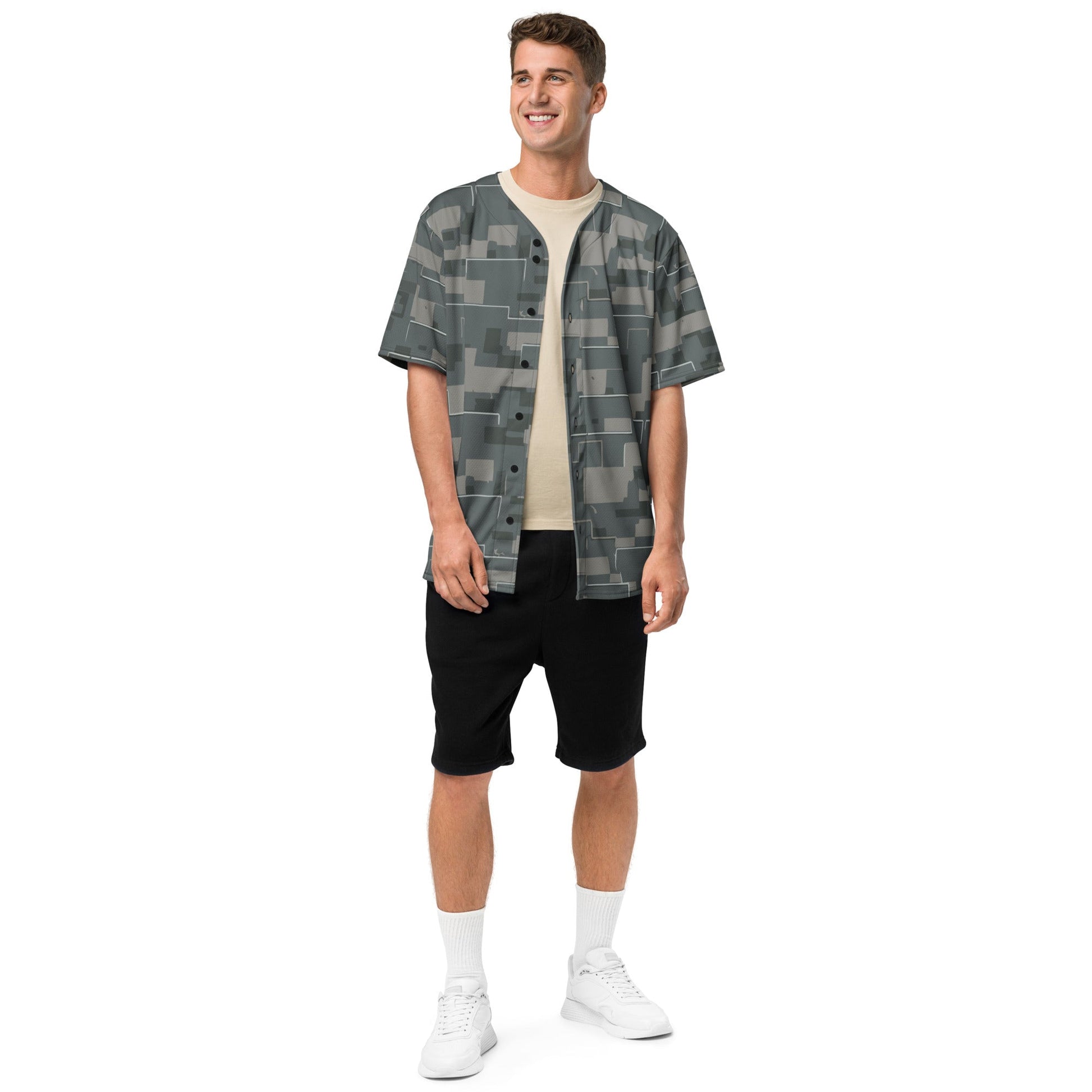 Black OPS Modern Warfare City Digital CAMO baseball jersey - Baseball Jerseys