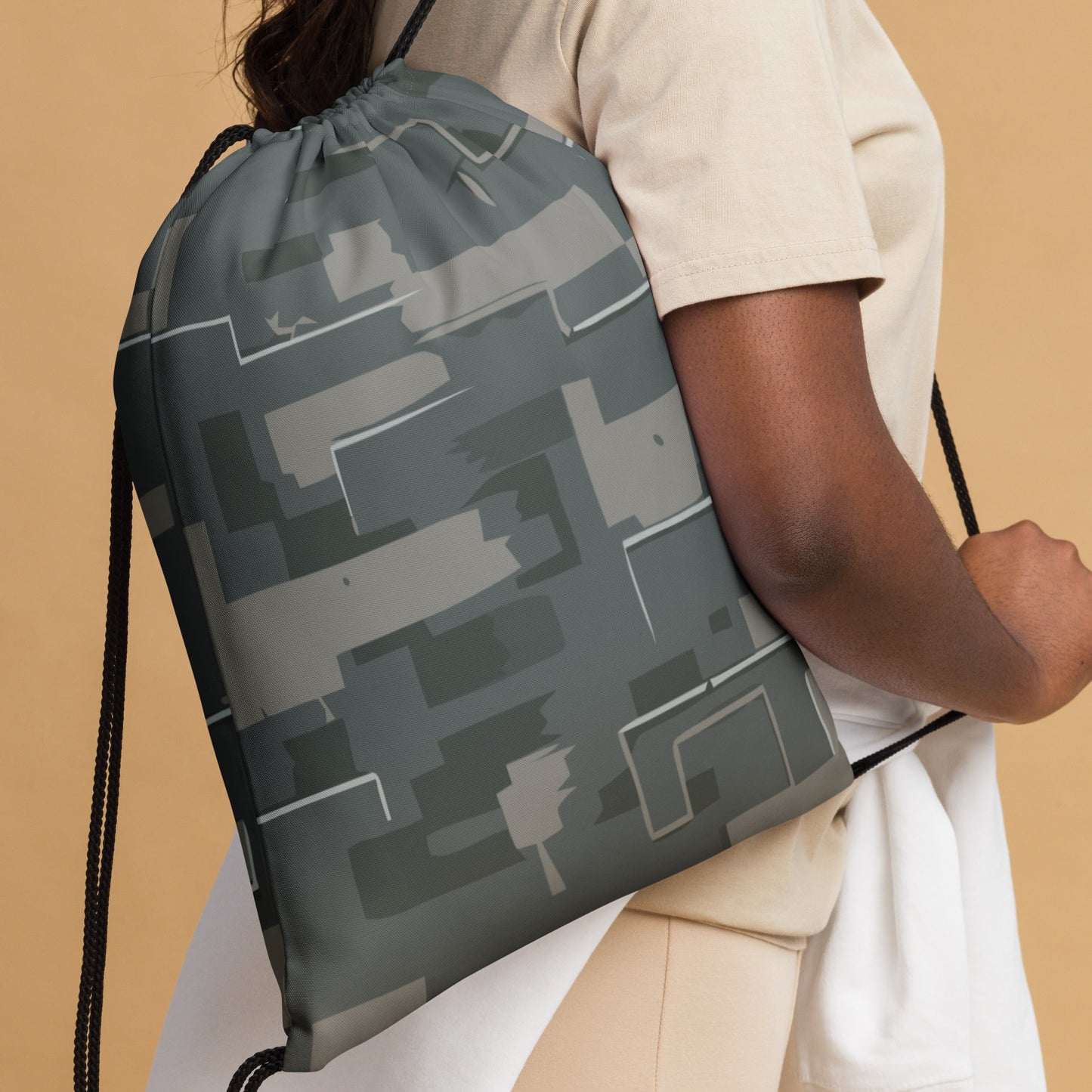 Black OPS Modern Warfare City Digital CAMO Drawstring Bag - Bags