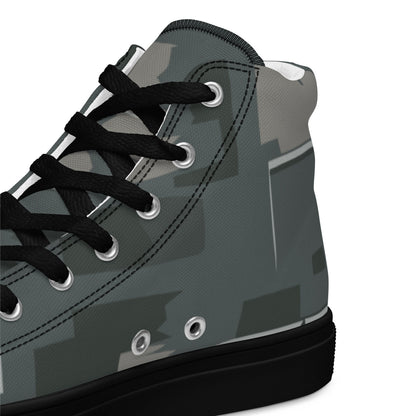 Black OPS Modern Warfare City Digital CAMO Mens high top canvas shoes - High Top Canvas Shoes