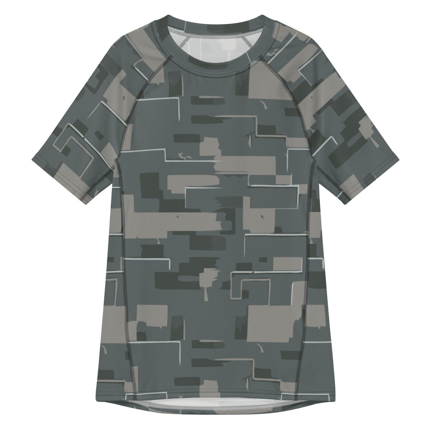 Black OPS Modern Warfare City Digital CAMO Mens Short-Sleeve Rash Guard - 2XS - Short-sleeve Guards