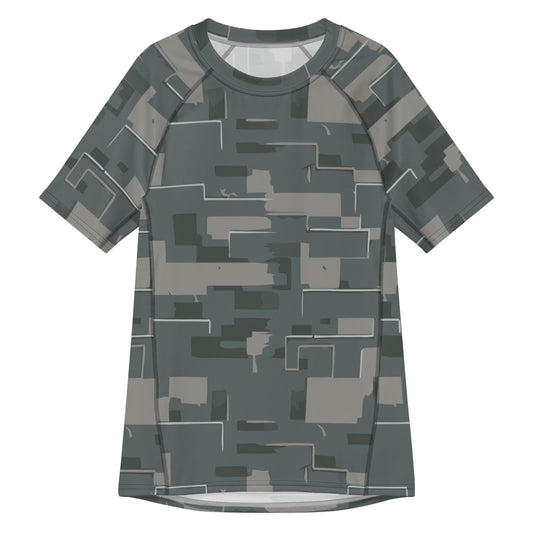 Black OPS Modern Warfare City Digital CAMO Mens Short-Sleeve Rash Guard - 2XS - Short-sleeve Guards