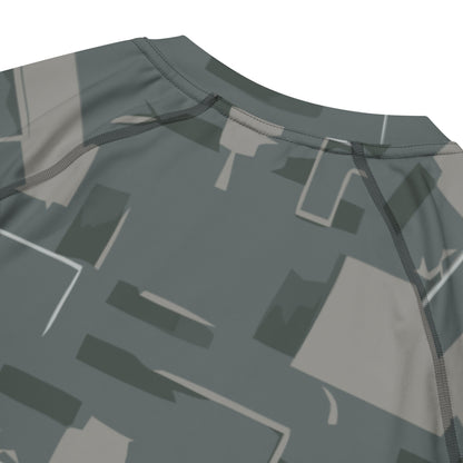 Black OPS Modern Warfare City Digital CAMO Mens Short-Sleeve Rash Guard - Short-sleeve Guards