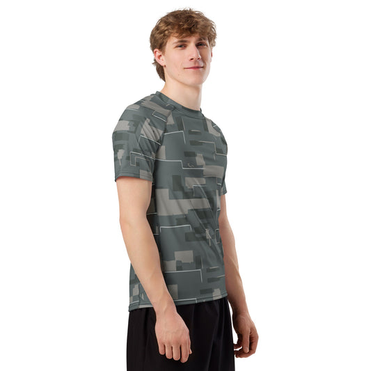Black OPS Modern Warfare City Digital CAMO Mens Short-Sleeve Rash Guard - Short-sleeve Guards