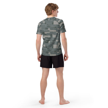 Black OPS Modern Warfare City Digital CAMO Mens Short-Sleeve Rash Guard - Short-sleeve Guards