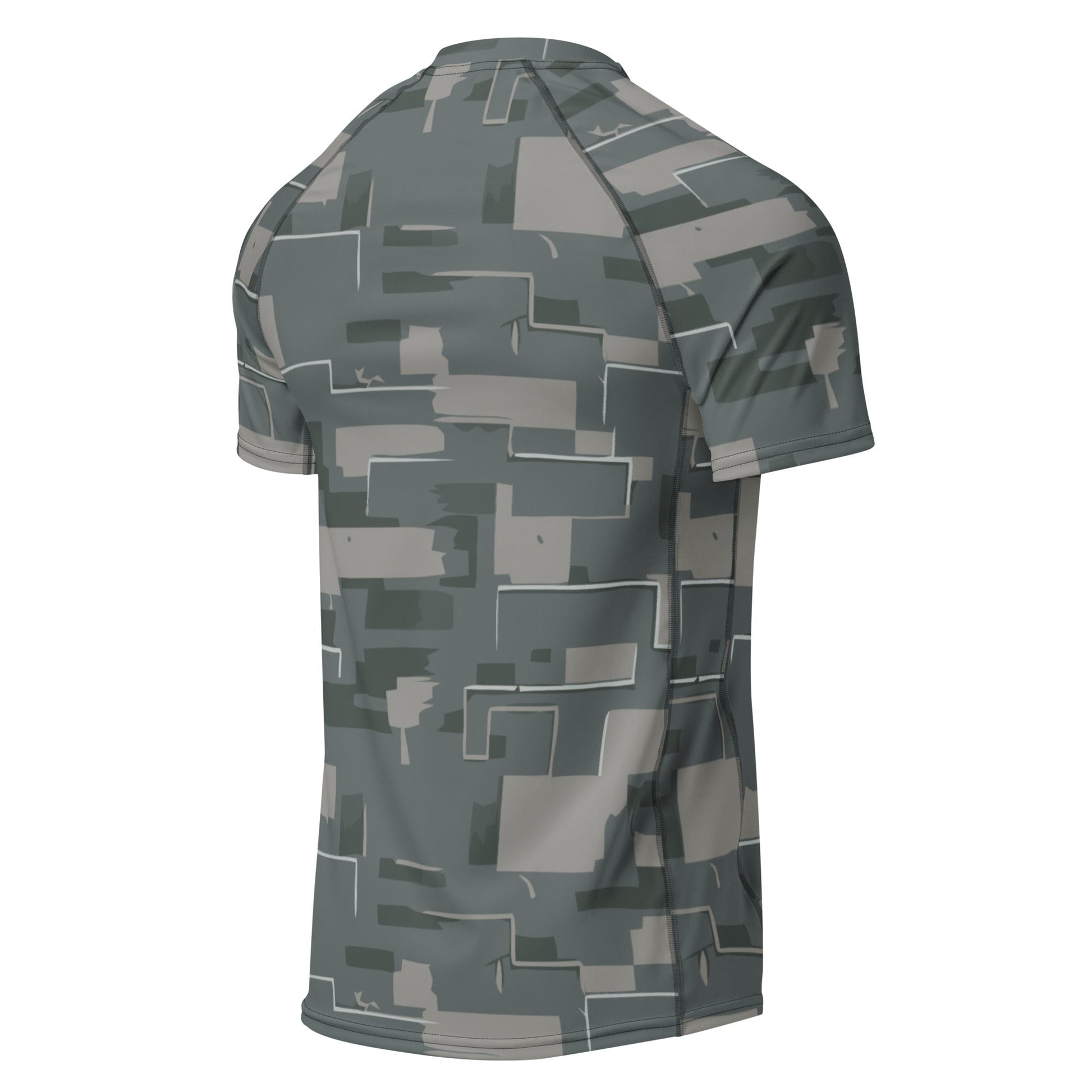 Black OPS Modern Warfare City Digital CAMO Mens Short-Sleeve Rash Guard - Short-sleeve Guards