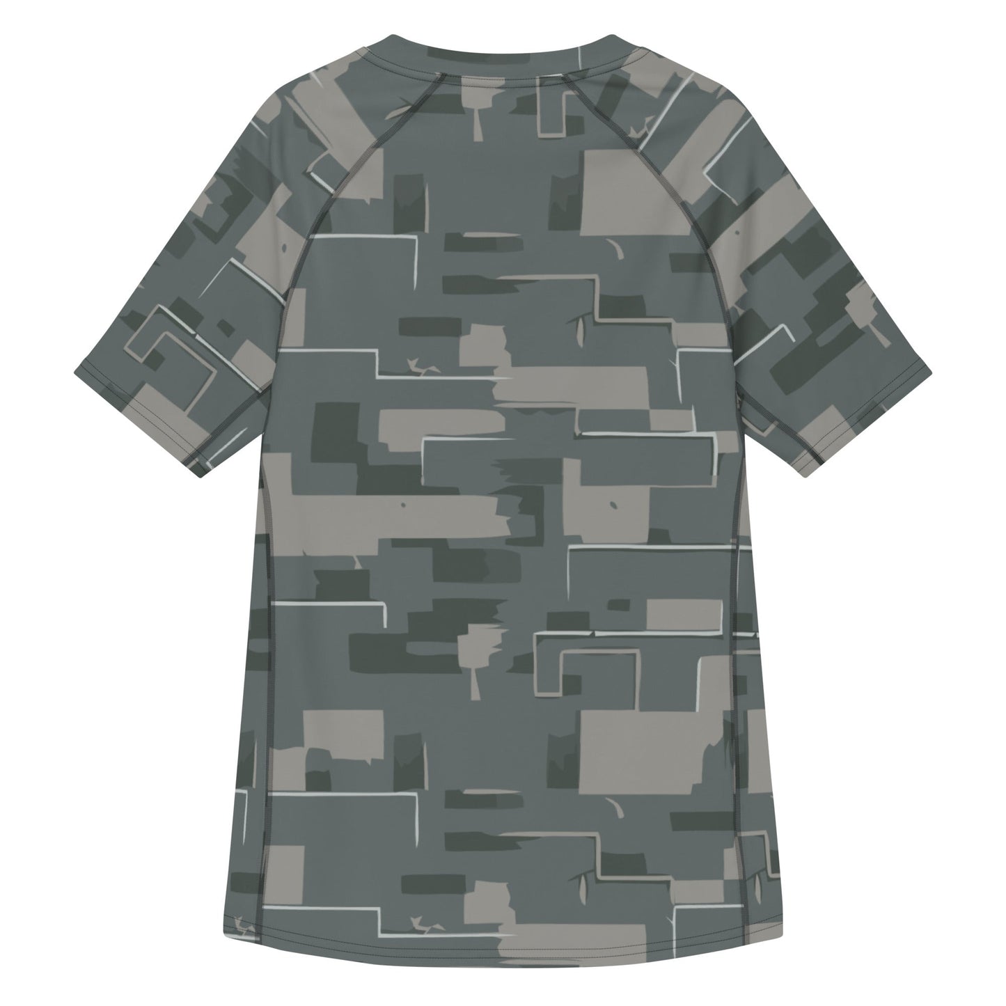 Black OPS Modern Warfare City Digital CAMO Mens Short-Sleeve Rash Guard - Short-sleeve Guards