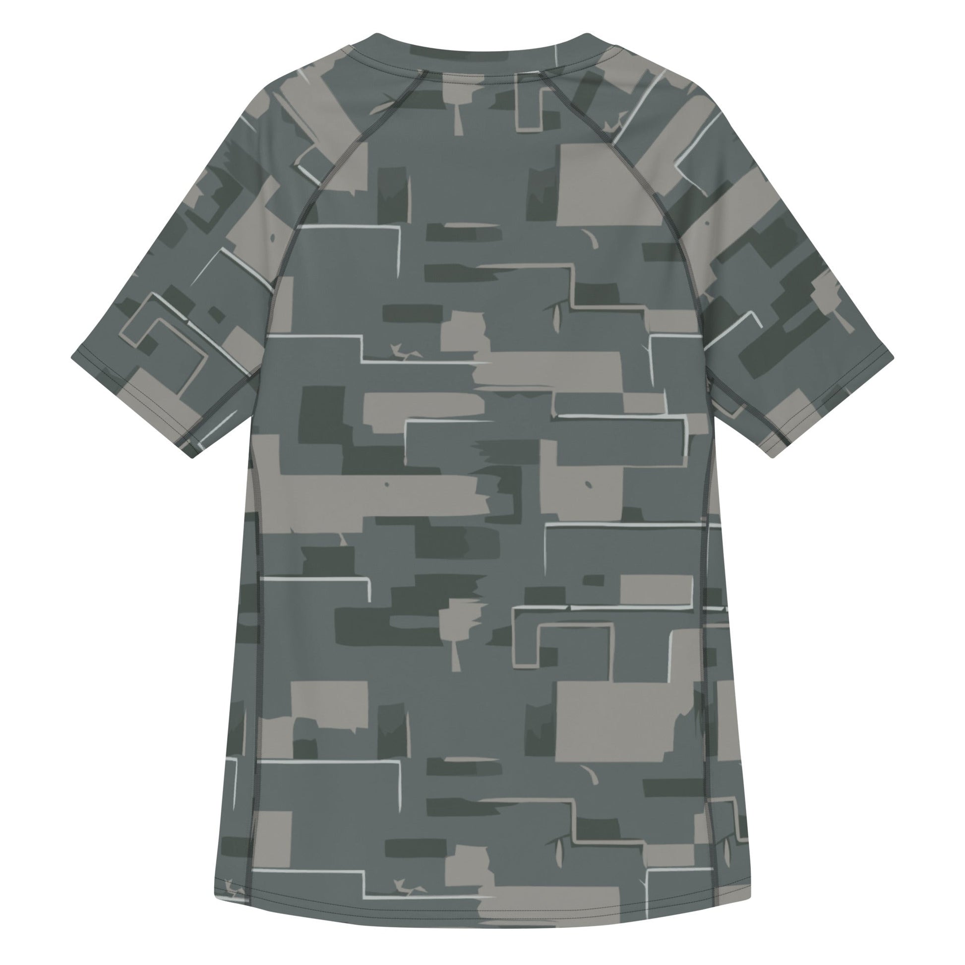 Black OPS Modern Warfare City Digital CAMO Mens Short-Sleeve Rash Guard - Short-sleeve Guards