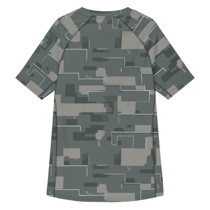 Black OPS Modern Warfare City Digital CAMO Mens Short-Sleeve Rash Guard - Short-sleeve Guards