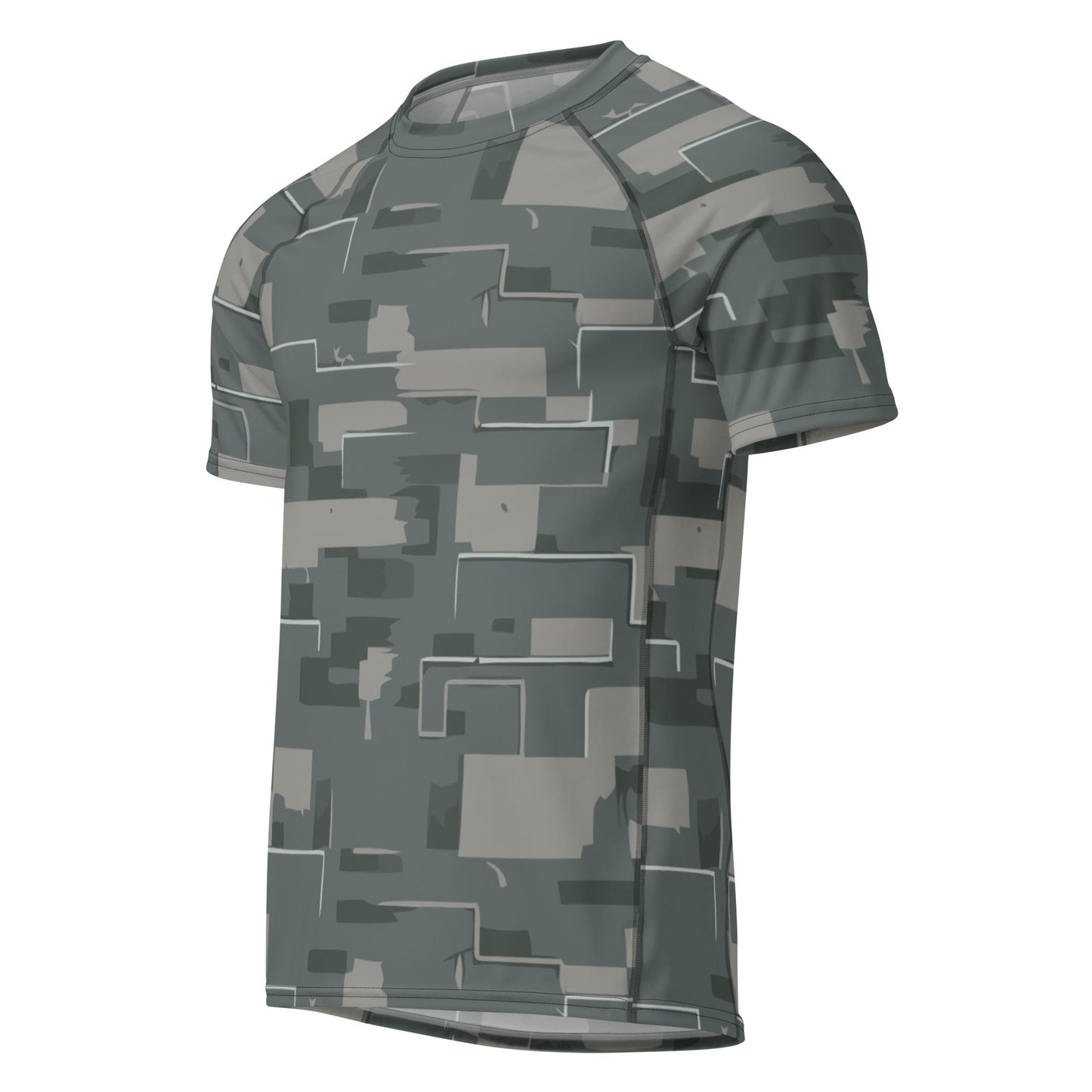 Black OPS Modern Warfare City Digital CAMO Mens Short-Sleeve Rash Guard - Short-sleeve Guards