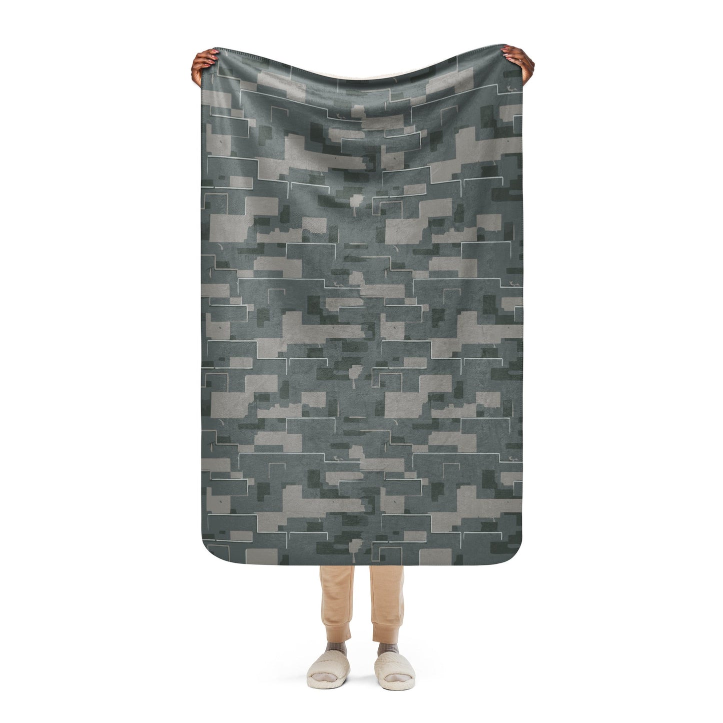 Black OPS Modern Warfare City Digital CAMO Sherpa blanket - 37″×57″ - Blankets