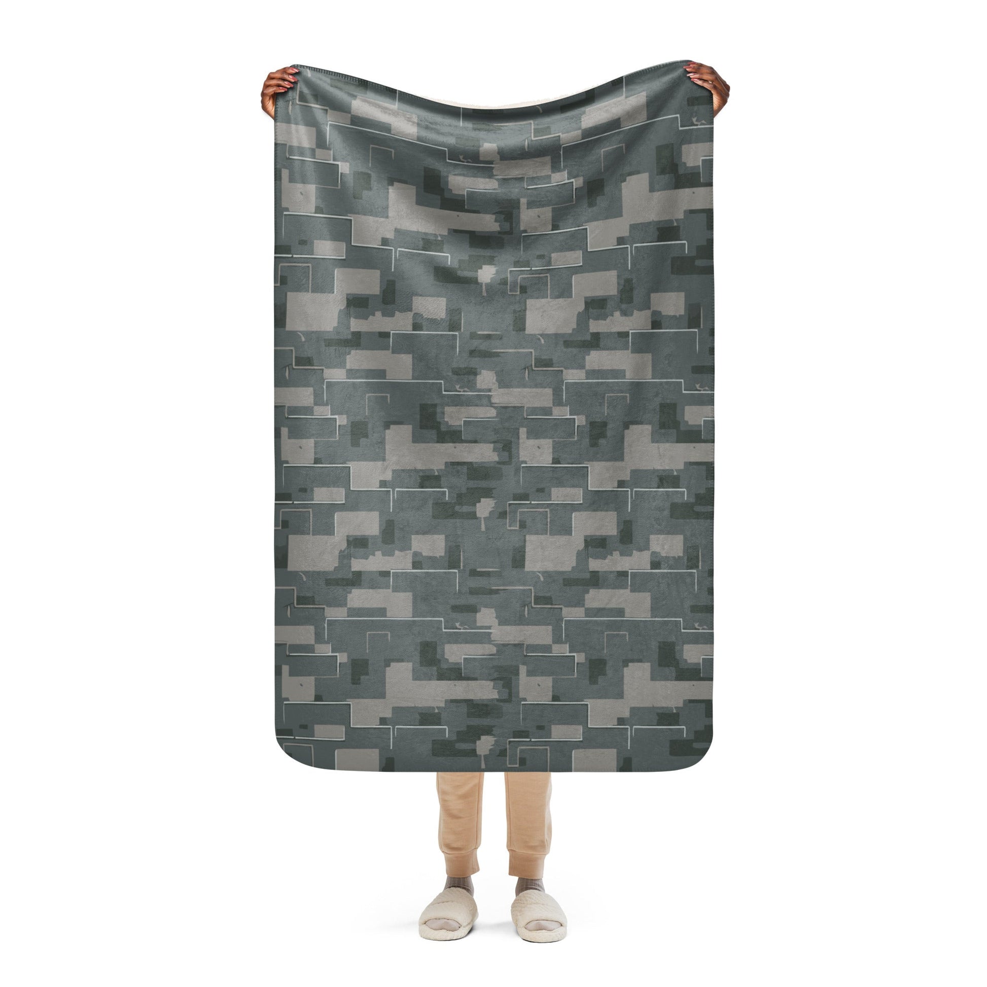 Black OPS Modern Warfare City Digital CAMO Sherpa blanket - 37″×57″ - Blankets