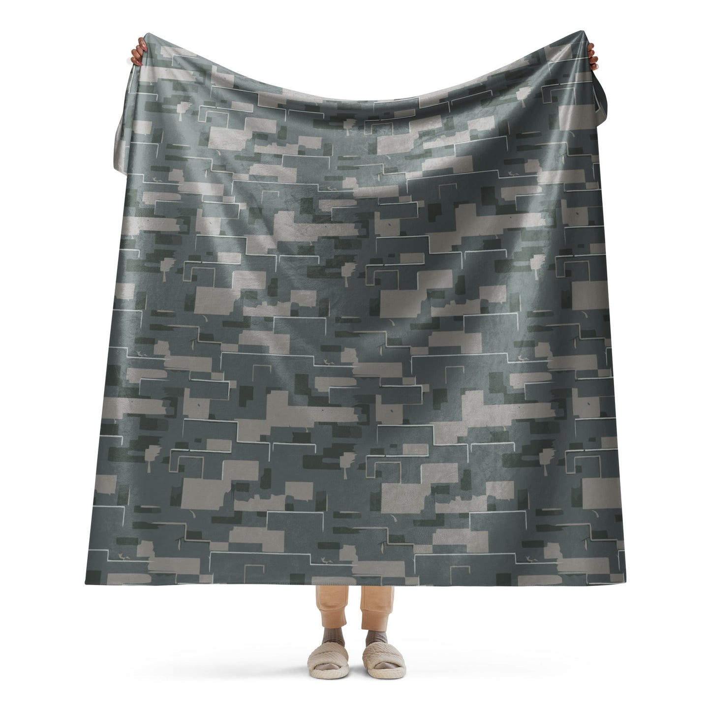 Black OPS Modern Warfare City Digital CAMO Sherpa blanket - 60″×80″ - Blankets