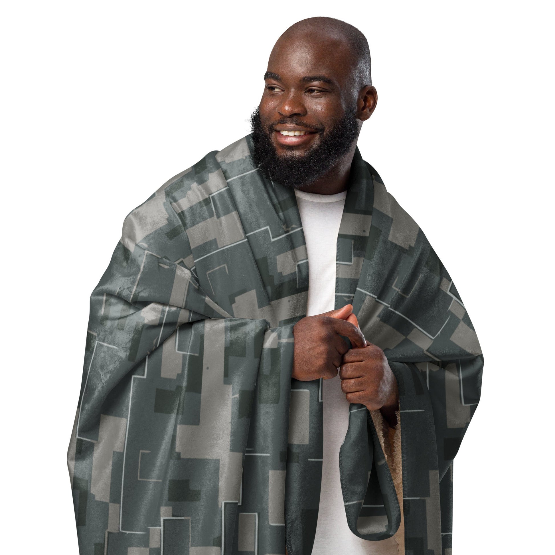 Black OPS Modern Warfare City Digital CAMO Sherpa blanket - Blankets