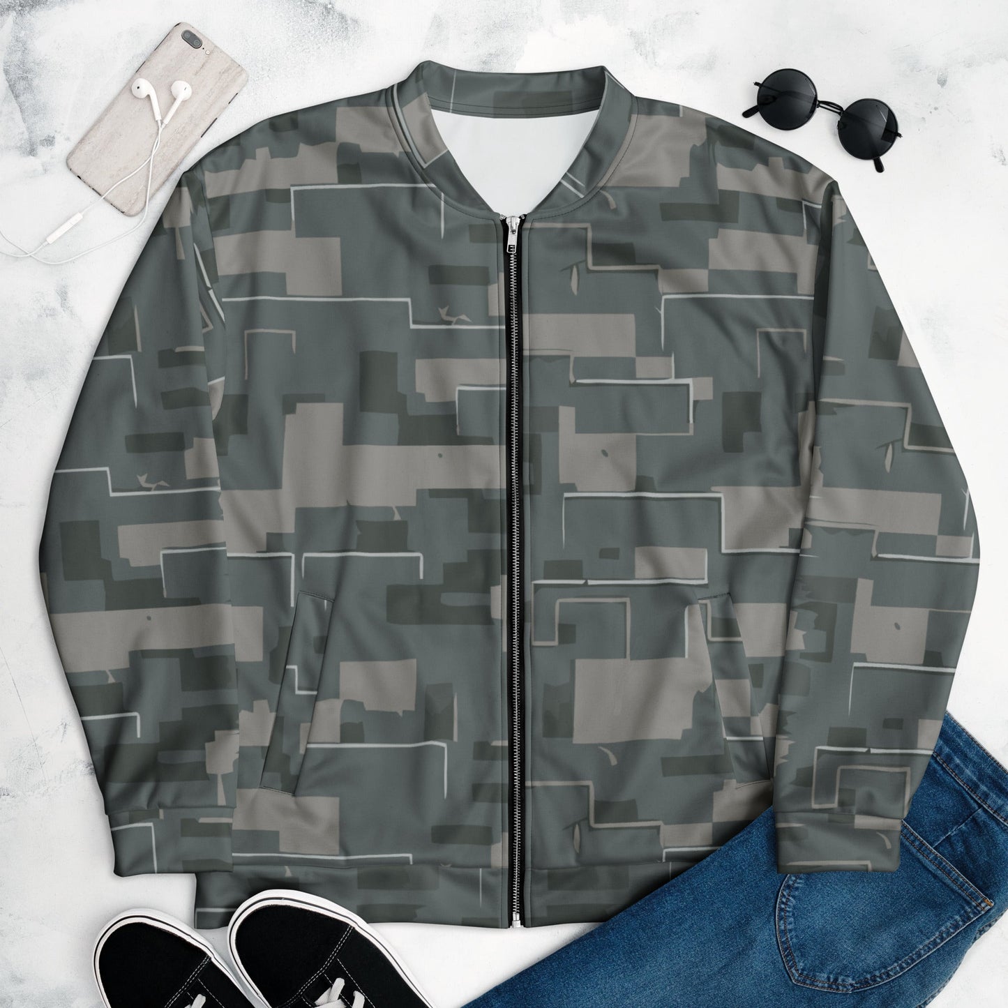 Black OPS Modern Warfare City Digital CAMO Unisex Bomber Jacket