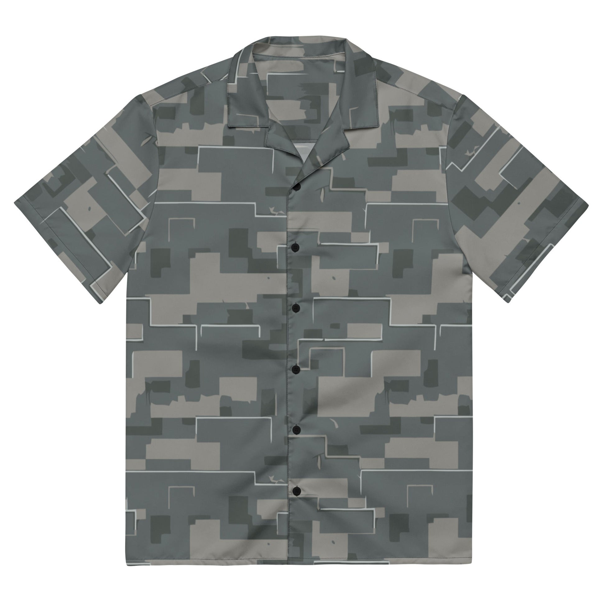 Black OPS Modern Warfare City Digital CAMO Unisex button shirt - 2XS - Button Shirts