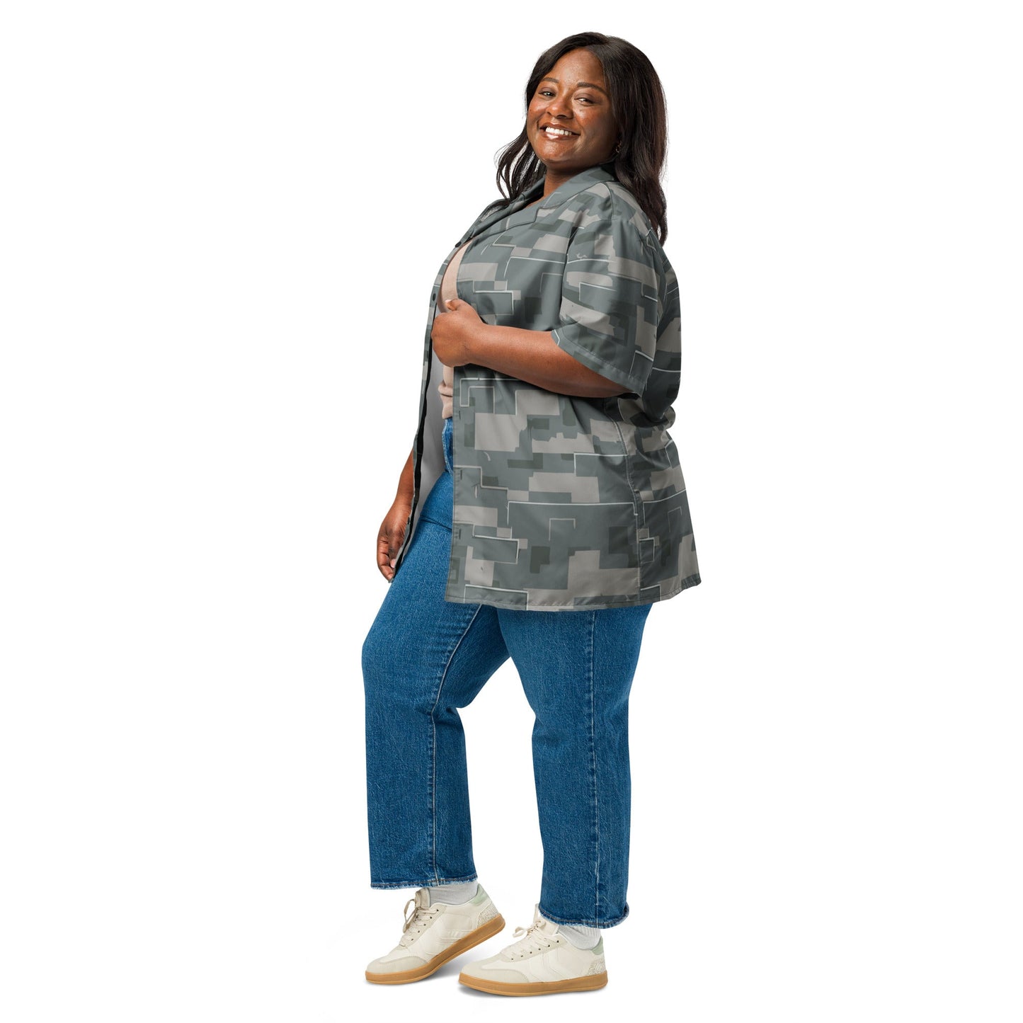 Black OPS Modern Warfare City Digital CAMO Unisex button shirt - Button Shirts