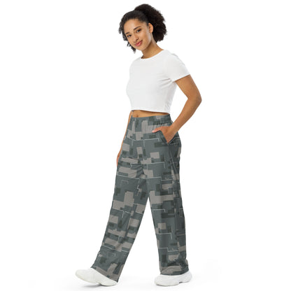 Black OPS Modern Warfare City Digital CAMO unisex wide-leg pants - Wide-leg Pants