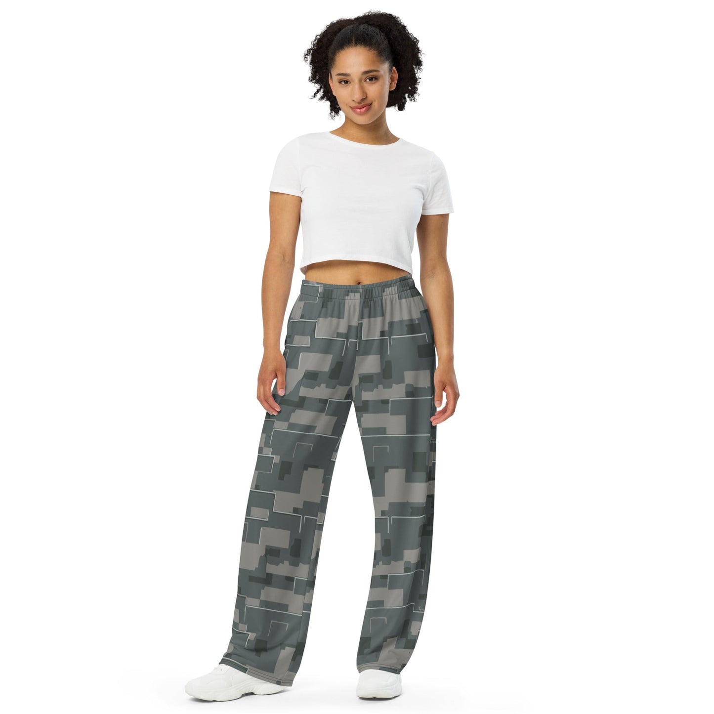 Black OPS Modern Warfare City Digital CAMO unisex wide-leg pants - Wide-leg Pants