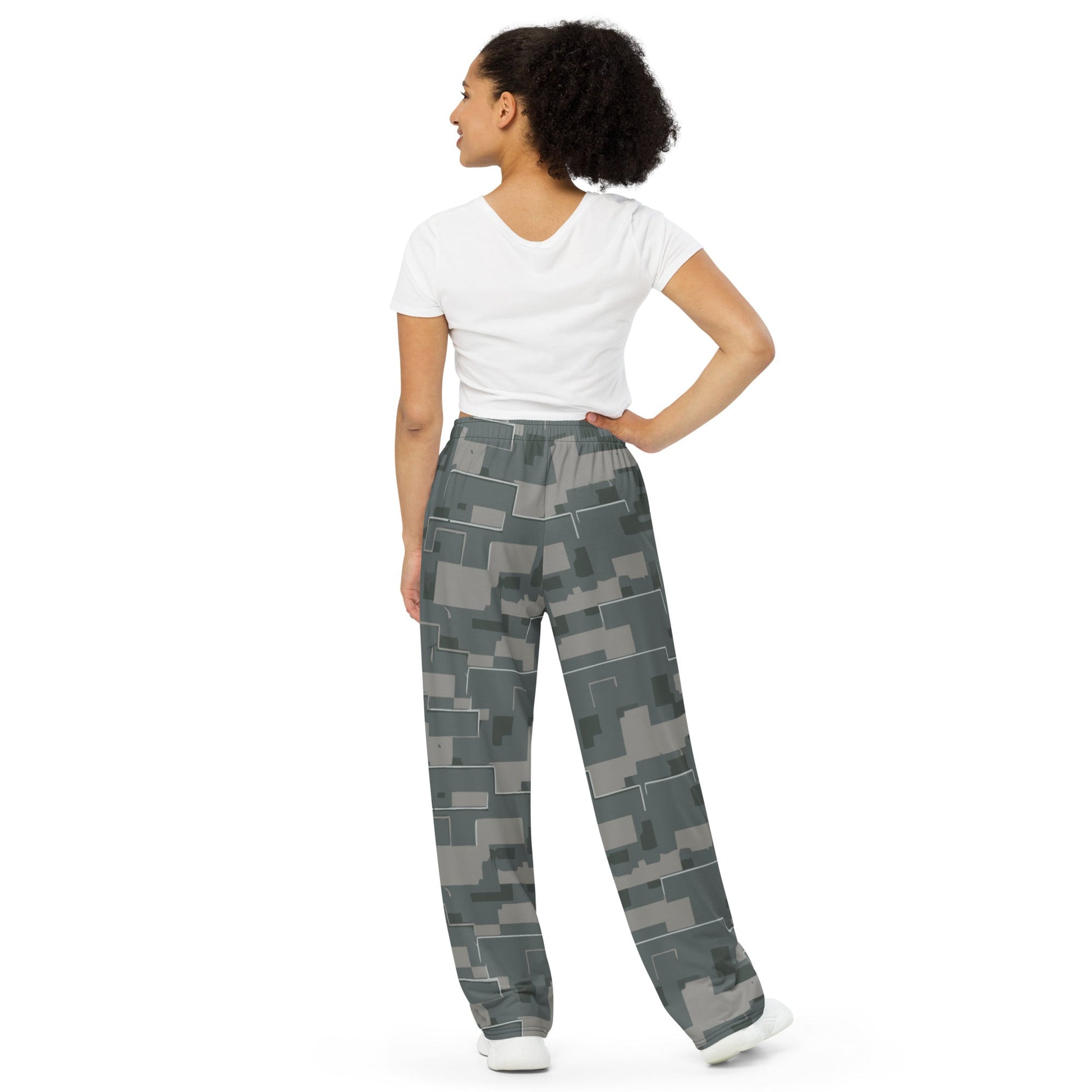 Black OPS Modern Warfare City Digital CAMO unisex wide-leg pants - Wide-leg Pants