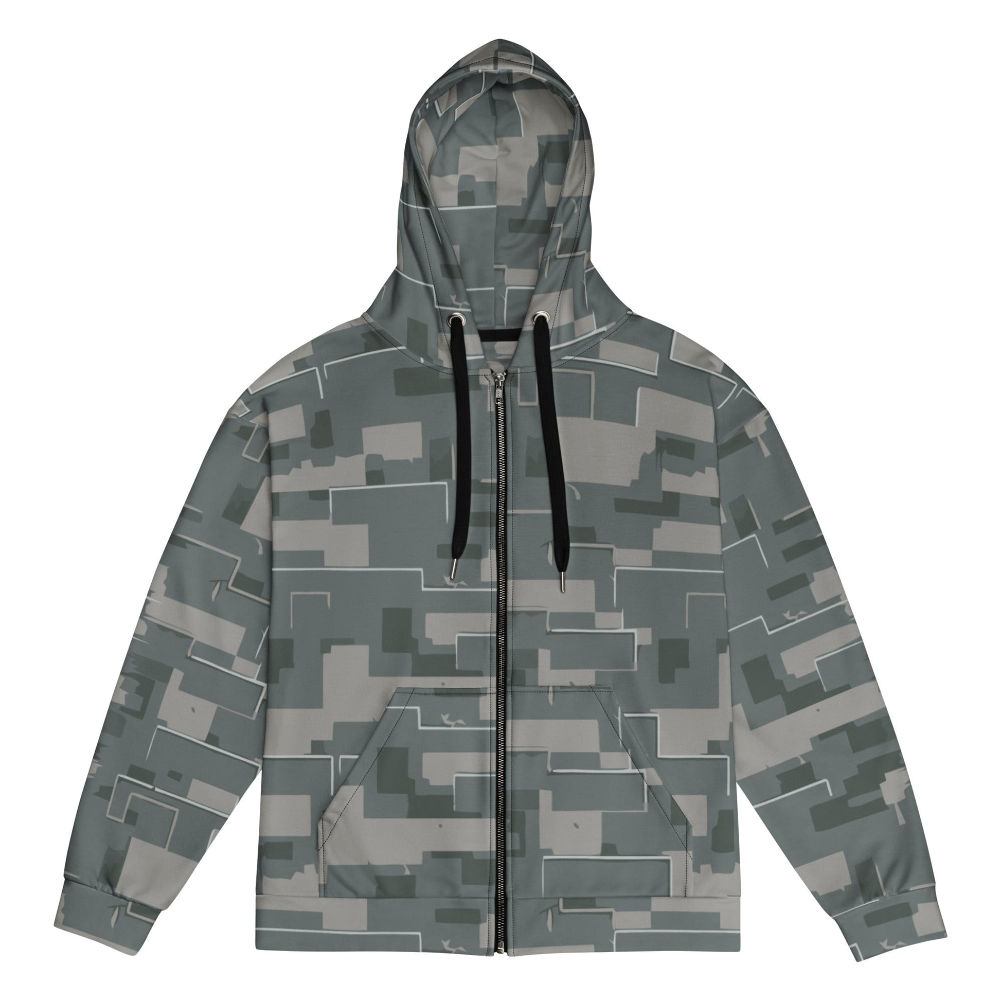 Black OPS Modern Warfare City Digital CAMO Unisex zip hoodie - 2XS - Zip Hoodies