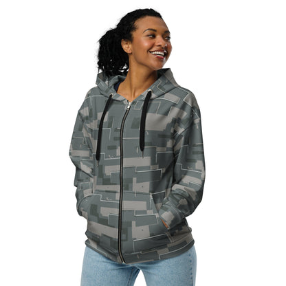 Black OPS Modern Warfare City Digital CAMO Unisex zip hoodie - Zip Hoodies