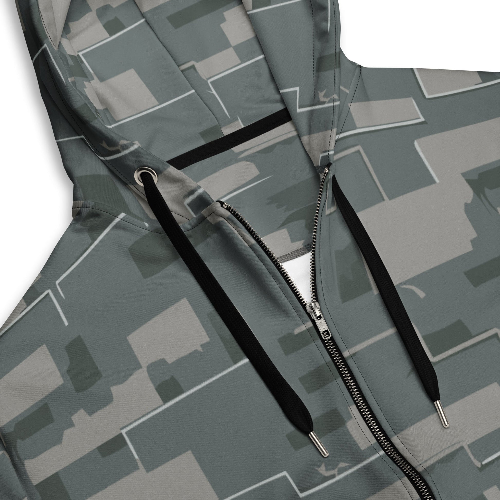 Black OPS Modern Warfare City Digital CAMO Unisex zip hoodie - Zip Hoodies