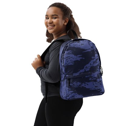 Black OPS Blue Tiger Stripe CAMO Backpack