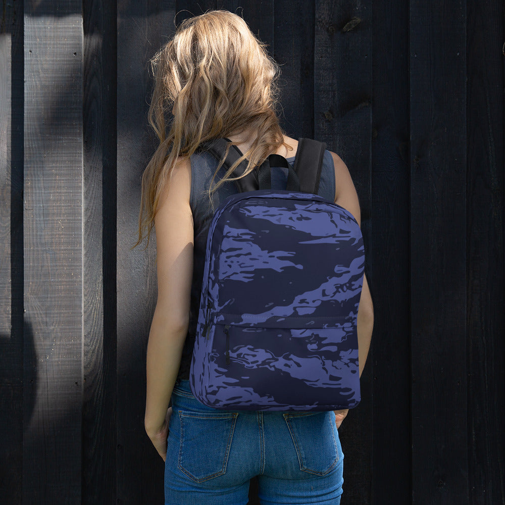 Black OPS Blue Tiger Stripe CAMO Backpack