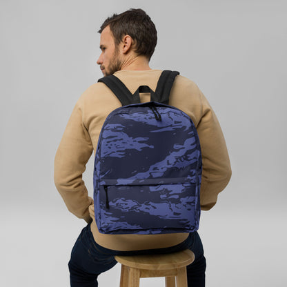 Black OPS Blue Tiger Stripe CAMO Backpack