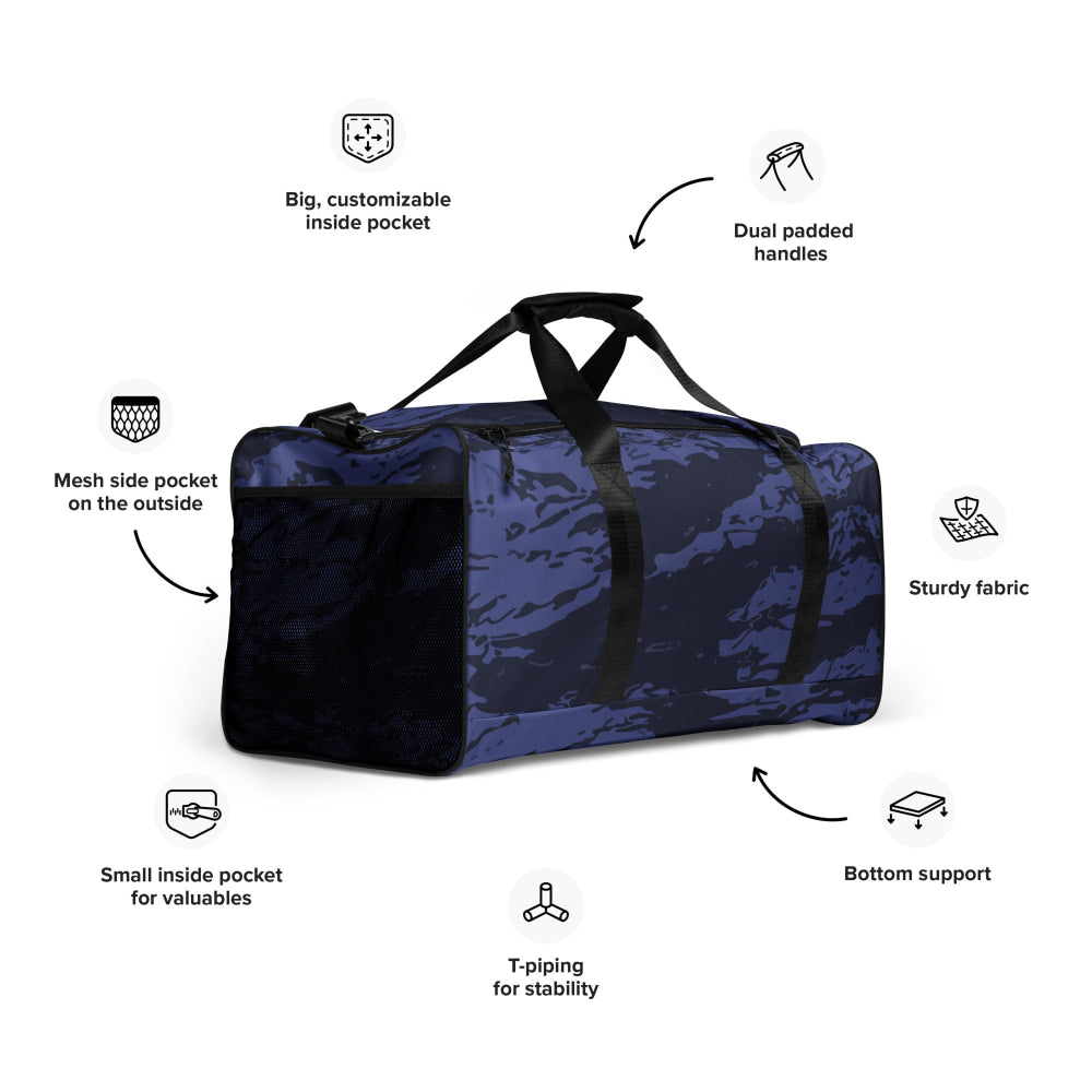 Black OPS Blue Tiger Stripe CAMO Duffle bag - Bag