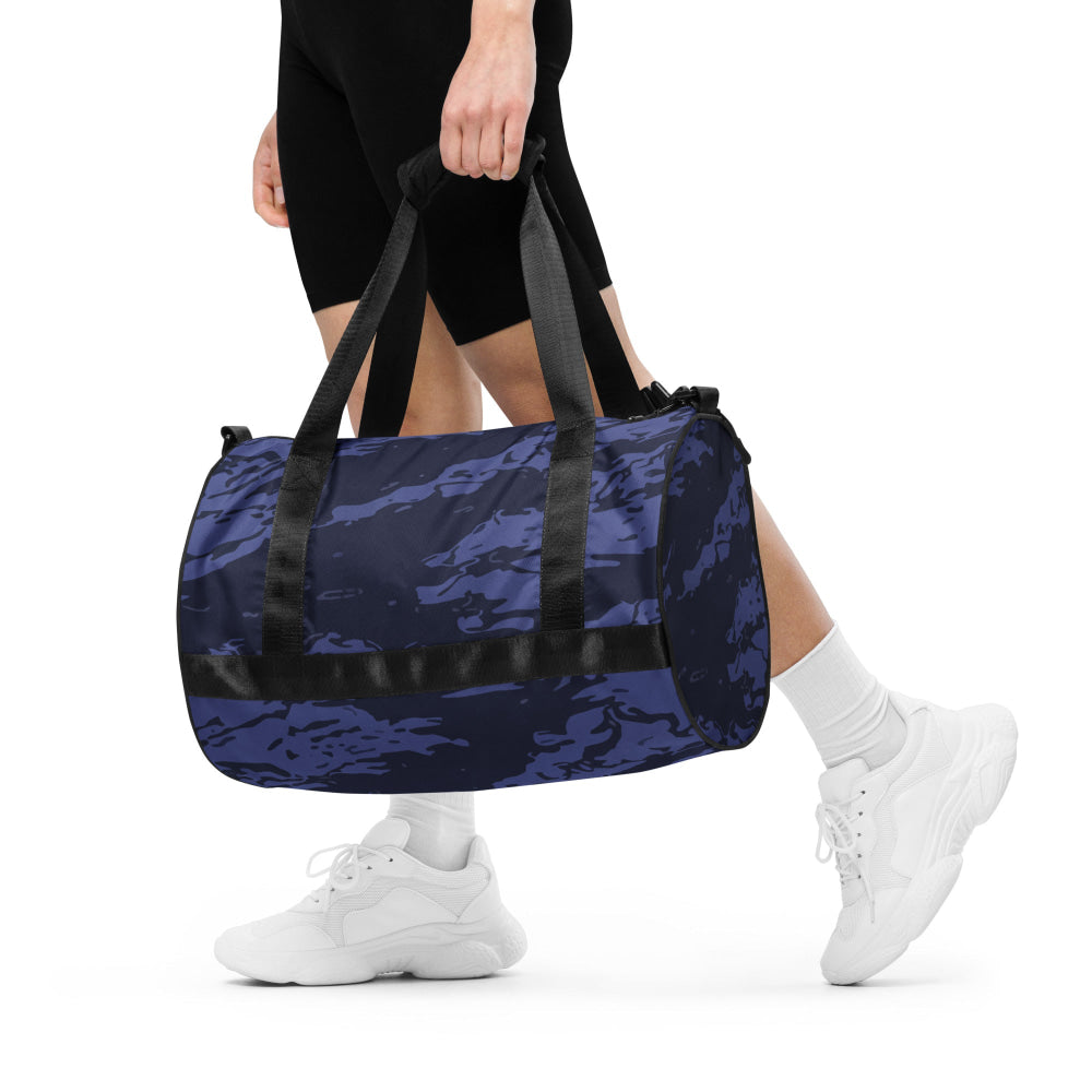 Black OPS Blue Tiger Stripe CAMO gym bag - Gym Bag