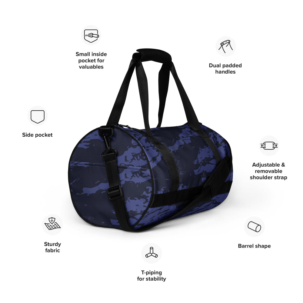 Black OPS Blue Tiger Stripe CAMO gym bag - Gym Bag