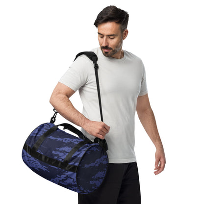 Black OPS Blue Tiger Stripe CAMO gym bag - Gym Bag